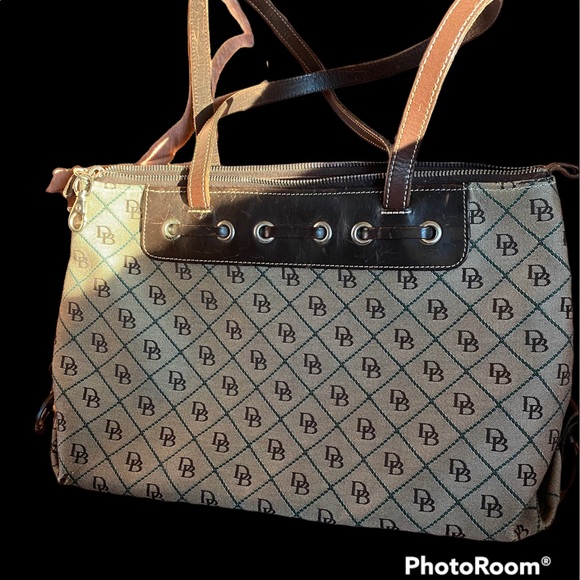 Vintage Dooney & Bourke Signature Monogram Bag - Picture 2 of 6
